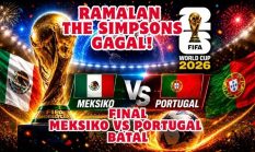 Meksiko vs Portugal Tinggal Mitos? The Simpsons Resmi Gagal Ramalkan Final Piala Dunia FIFA 2026
