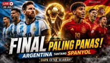 Argentina dan Spanyol bersiap bertarung pada Final Piala Dunia 2026 di New York/New Jersey Stadium. Laga ini mempertemukan juara bertahan dengan tim paling konsisten sepanjang turnamen.