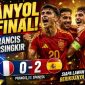 Mikel Oyarzabal merayakan gol pembuka saat membawa Spanyol mengalahkan Prancis 2-0 pada semifinal Piala Dunia 2026.