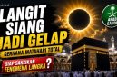 Ilustrasi Gerhana Matahari Total 2027 yang akan terlihat di Makkah, Arab Saudi, dengan durasi totalitas lebih dari lima menit.