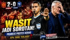 Wasit asal El Salvador, Ivan Barton, memimpin laga semifinal Piala Dunia 2026 antara Prancis dan Spanyol yang berakhir dengan kritik dari pelatih Prancis, Didier Deschamps