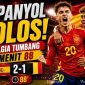 Selebrasi para pemain Spanyol usai mengalahkan Belgia 2-1 dan memastikan tiket ke semifinal Piala Dunia FIFA 2026.