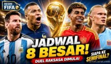 Jadwal 8 Besar Piala Dunia 2026 Resmi: Argentina vs Swiss, Spanyol vs Belgia, Cek Jam Tandingnya
