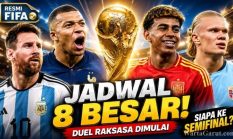 Jadwal 8 Besar Piala Dunia 2026 Resmi: Argentina vs Swiss, Spanyol vs Belgia, Cek Jam Tandingnya
