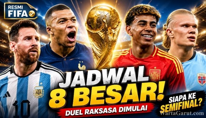 Jadwal 8 Besar Piala Dunia 2026 Resmi: Argentina vs Swiss, Spanyol vs Belgia, Cek Jam Tandingnya