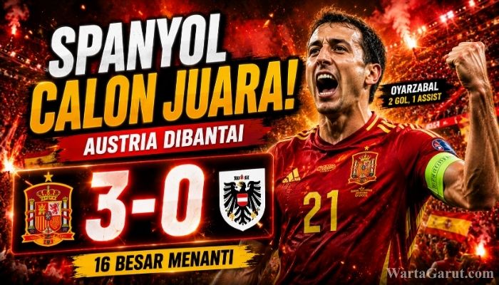 Spanyol Makin Dekat Juara Usai Hajar Austria di Piala Dunia 2026