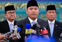 Kepala Badan Gizi Nasional Sudaryono menyampaikan komitmen memperketat standar keamanan bahan baku program Makan Bergizi Gratis sebagai langkah evaluasi setelah muncul sejumlah kasus keracunan. ( foto: Setkab RI)