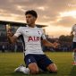 Ilustrasi selebrasi Mateus Fernandes setelah mencetak gol kemenangan Tottenham Hotspur.