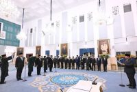 Presiden Prabowo Subianto melantik Donny Ermawan Taufanto sebagai Gubernur dan Yos Sunitiyoso sebagai Wakil Gubernur Universitas Republik Indonesia di Istana Negara, Jakarta, Rabu (22/7/2026).