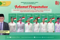Tujuh siswa MAN 1 Garut dipercaya menjadi bagian dari Paskibraka tingkat Kecamatan Karangpawitan pada peringatan HUT ke-81 Kemerdekaan RI 2026.