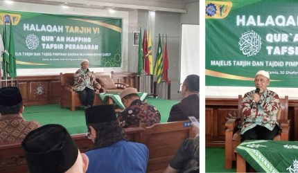 Drs. KH. Asep Zakaria membuka Halaqah Tarjih VI Muhammadiyah Garut