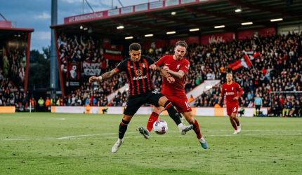 Ilustrasi pertandingan Bournemouth vs Everton di Vitality Stadium