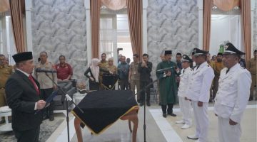 Pelantikan Tiga Kades PAW Garut