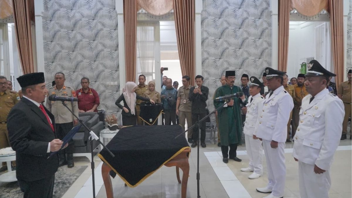 Pelantikan Tiga Kades PAW Garut
