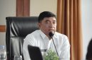 Bupati Garut Abdusy Syakur Amin saat mengikuti Rapat Koordinasi Penanganan Absensi Siswa dan Anak Tidak Sekolah (ATS) di Garut, Rabu (12/8/2026).