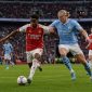 Ilustrasi duel Arsenal dan Manchester City pada final FA Community Shield 2026