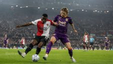Ilustrasi duel Feyenoord dan Go Ahead Eagles dalam lanjutan Eredivisie di De Kuip.