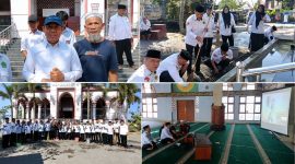 Kegiatan Gerakan Bersih-Bersih Masjid (GEBER MAS) tingkat Kabupaten Garut di Masjid Al-Madinah, Senin (10/8/2026).