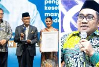 Prof. Haedar Nashir menerima Penghargaan Achmad Bakrie XXII 2026 di bidang Pemikiran Sosial.