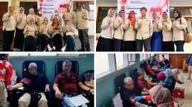 Kegiatan donor darah ILUNI ONE GARUT di SMPN 1 Garut, Jalan Ahmad Yani No. 43 Garut, Sabtu (8/8/2026).
