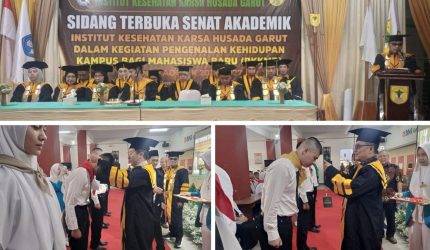 Rektor IKKHG Garut Dr Iwan Wahyudi saat PKKMB 2026