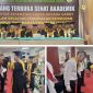 Rektor Institut Kesehatan Karsa Husada Garut Dr. Iwan Wahyudi saat kegiatan PKKMB Tahun Akademik 2026/2027 di Aula Kampus 2 IKKHG, Rabu (19/8/2026).