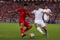Ilustrasi pertandingan Timnas Indonesia menghadapi Singapura pada laga terakhir Grup A Piala AFF 2026 di Stadion Jalan Besar, Singapura, Jumat, 7 Agustus 2026.