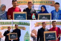 SMK Muhammadiyah Garut meraih Penghargaan Sekolah Adiwiyata sebagai bagian dari komitmen membangun budaya peduli lingkungan di sekolah.