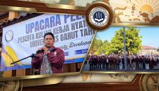 Universitas Garut melepas 1.342 mahasiswa peserta KKN Tematik 2026 di Lapang Gedung B Kampus UNIGA, Selasa (4/8/2026).