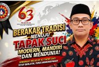 Ketua PDM Garut, Dr. Agus Rahmat Nugraha, mengucapkan selamat Milad ke-63 Tapak Suci Putera Muhammadiyah serta berharap organisasi terus melahirkan kader berkarakter, berprestasi, dan mendunia.