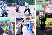 Siswa SMK Muhammadiyah Garut mengikuti rangkaian perlombaan dalam memperingati HUT Kemerdekaan Republik Indonesia ke-81