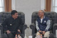Bupati Garut Abdusy Syakur Amin menerima kunjungan Dr. Chung KyongHo di Ruang Pamengkang, Kecamatan Garut Kota, Kamis (6/8/2026).