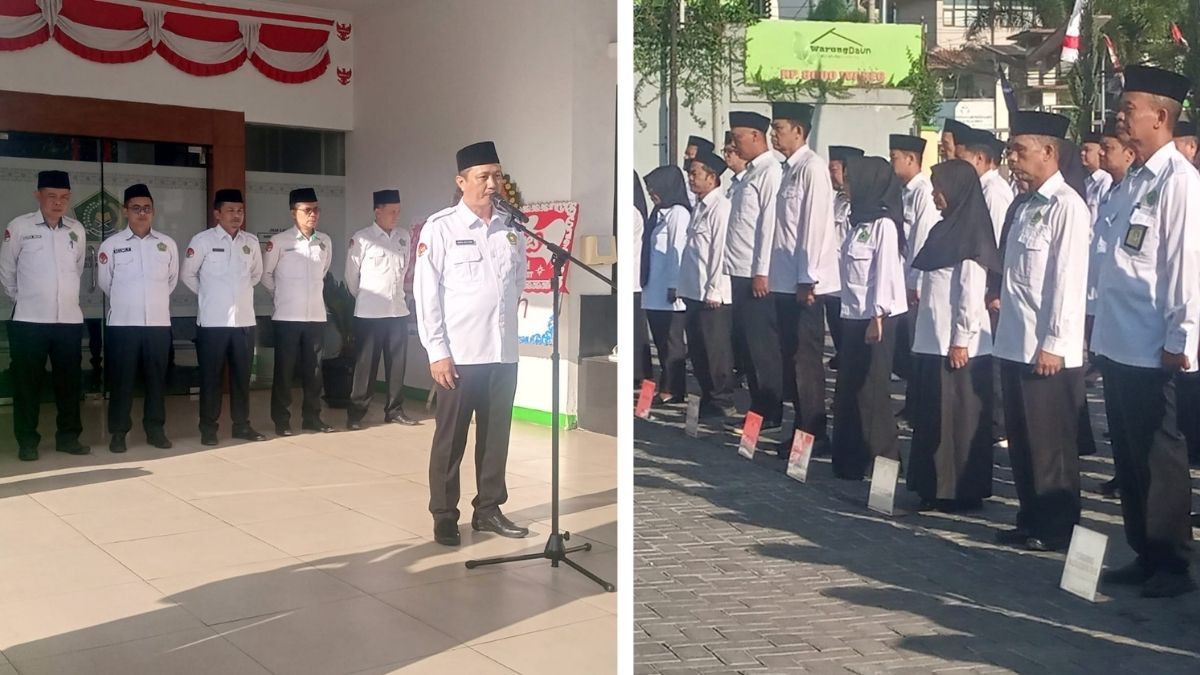 Kontingen Kabupaten Garut mengikuti Pekan Olahraga dan Seni Madrasah tingkat Provinsi Jawa Barat 2026.