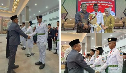 Raihan santri Al Mashduqi menjadi Paskibraka Kabupaten Garut 2026