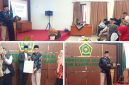 Kepala MAN 1 Garut Drs. H. Sarip Asbuloh, M.PMat., menyampaikan sambutan mewakili madrasah Kabupaten Garut dalam Paturay Tineung Saepulloh, Jumat (21/8/2026).