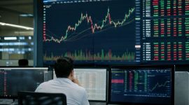 Ilustrasi saham GOTO dan perubahan kepemilikan Morgan Stanley pada Agustus 2026.