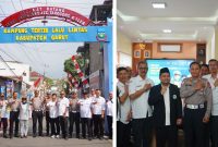 Tim Penilai Polda Jawa Barat saat mengikuti agenda penilaian Kampung Tertib Lalu Lintas di Pananjung, Garut, Rabu (19/8/2026).
