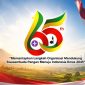 Logo Hari Pramuka ke-65 tahun 2026 dengan tema “Memantapkan Langkah Organisasi Mendukung Swasembada Pangan Menuju Indonesia Emas 2045”.