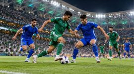 Arab Saudi menang 1-0 atas Kuwait pada laga Grup A Piala Teluk 27 di Stadion Al-Inma, Jeddah.