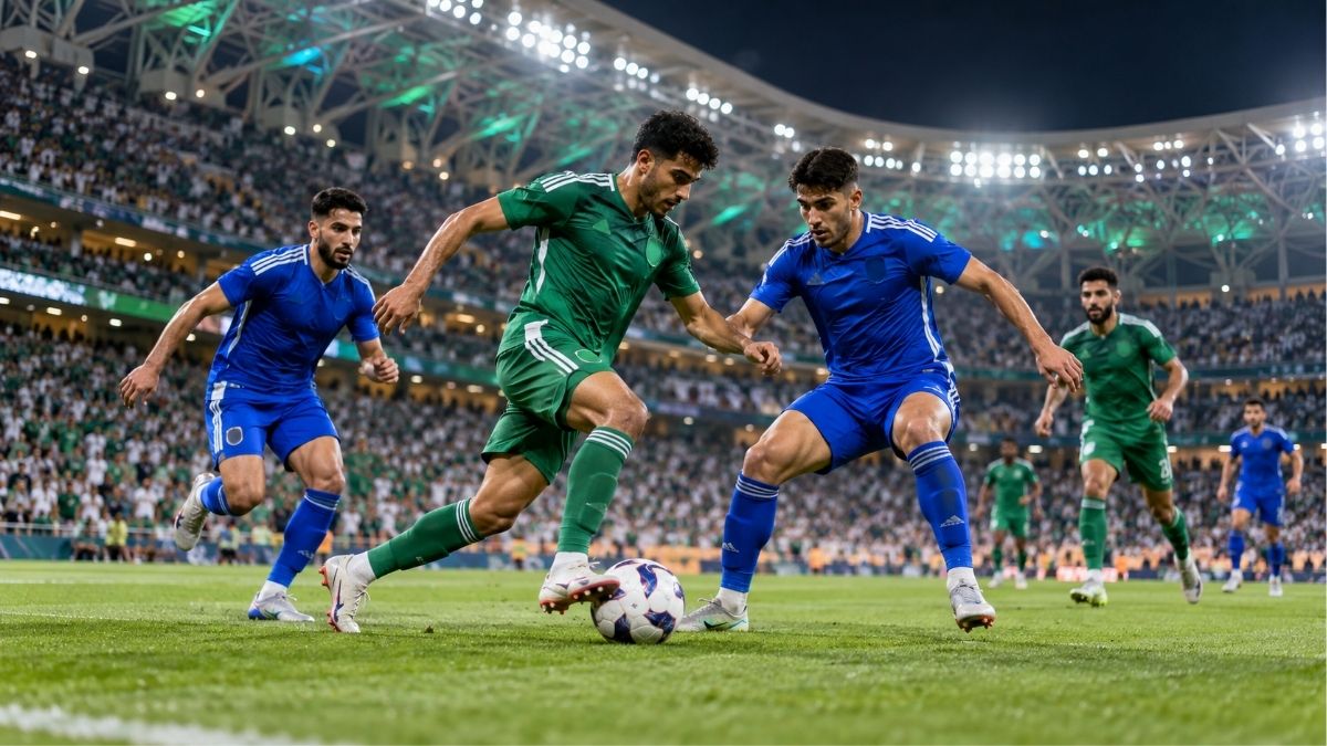 Arab Saudi menang 1-0 atas Kuwait pada laga Grup A Piala Teluk 27 di Stadion Al-Inma, Jeddah.