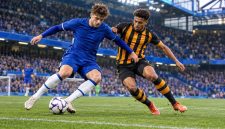 Ilustrasi pertandingan Chelsea vs Hull City di Premier League.