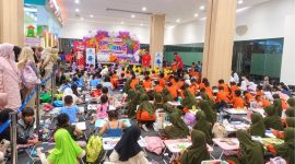 Sebanyak 263 anak mengikuti lomba mewarnai Fun Coloring Fruitcity Garut di Atrium Citimall Garut, Sabtu (12/9/2026).