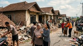 Gempa M5,4 mengguncang wilayah selatan Cilacap pada Jumat 4 September 2026 dan dirasakan hingga Pangandaran.