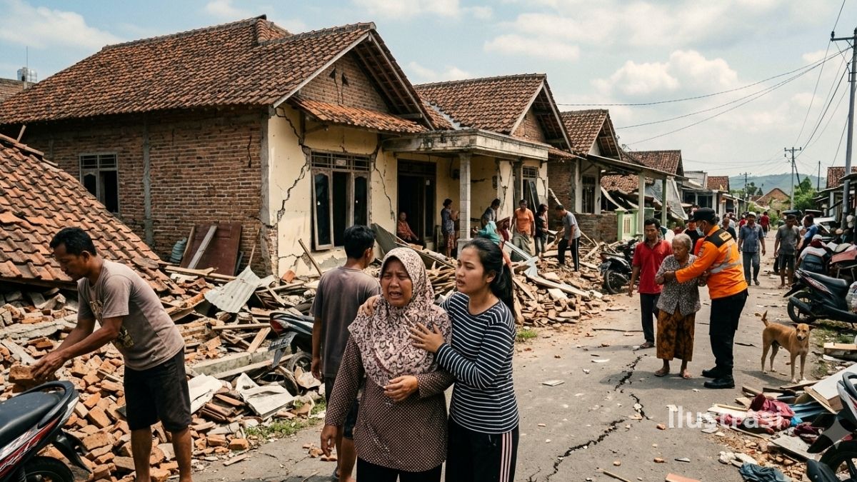 Gempa M5,4 mengguncang wilayah selatan Cilacap pada Jumat 4 September 2026 dan dirasakan hingga Pangandaran.