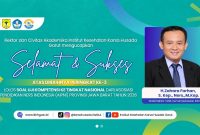 H. Zahara Farhan, S.Kep., Ners., M.Kep., Wakil Rektor III Bidang Kemahasiswaan Institut Kesehatan Karsa Husada Garut, meraih peringkat ke-3 dan lolos ke tingkat nasional dalam seleksi AIPNI Provinsi Jawa Barat tahun 2026. Garut, 2026.