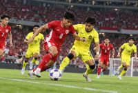 Timnas Indonesia bersiap menghadapi Malaysia pada matchday kedua Grup A FIFA ASEAN Cup 2026 di SUGBK.(Ilustrasi)