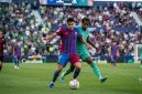 Ilustrasi pertandingan Levante vs Barcelona setelah kemenangan Barcelona 4-2 pada LaLiga 2026/2027.