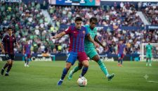 Ilustrasi pertandingan Levante vs Barcelona setelah kemenangan Barcelona 4-2 pada LaLiga 2026/2027.
