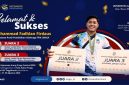 Muhammad Fadhlan Firdaus, mahasiswa Universitas Garut, meraih dua podium pada Arung Progo Festival 2026.