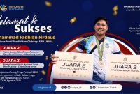 Muhammad Fadhlan Firdaus, mahasiswa Universitas Garut, meraih dua podium pada Arung Progo Festival 2026.